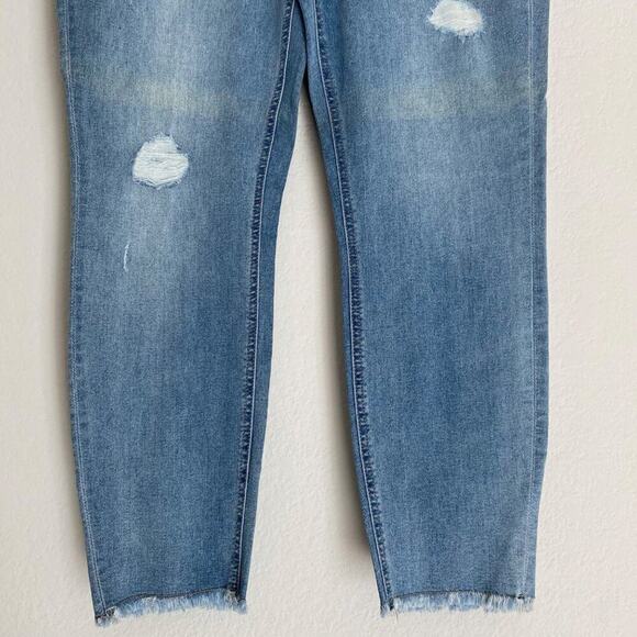 Kenneth‎ Cole sz 12 blue distressed denim jeans NWT - Picture 4 of 11